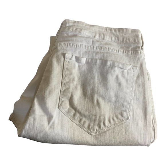 NYDJ Ankle Womens Jeans Tag 16 White Straight Cropped High-Rise W34xL27 Denim - Picture 12 of 12
